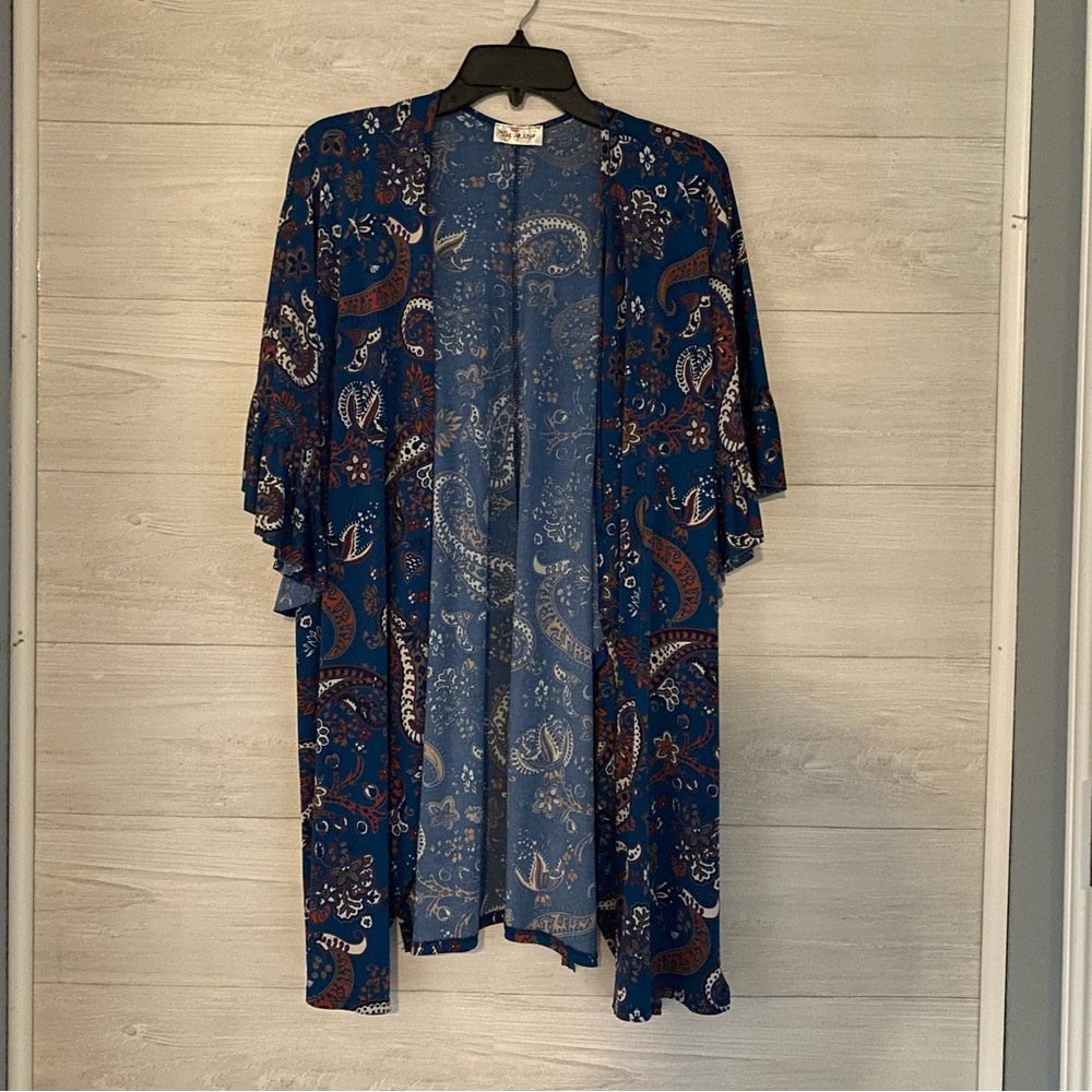 The ZigZag Stripe Cardigan Womens Floral Open Cardigan Boho Chic Peasant XL